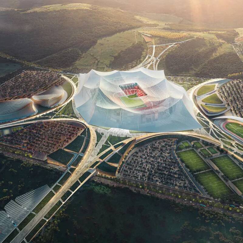 Marruecos construye el estadio de fútbol más grande del mundo