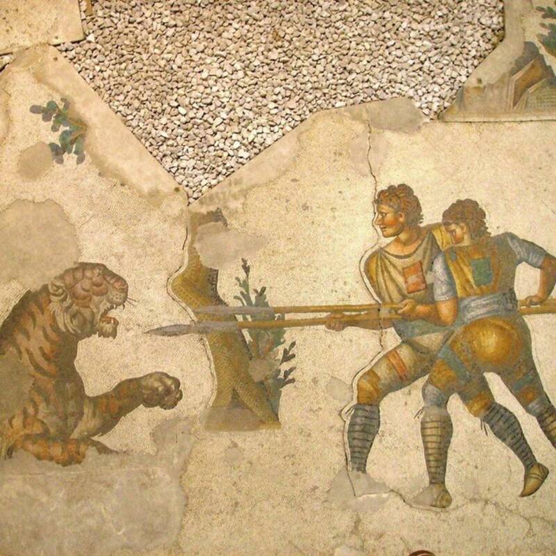 Encontraron evidencia de combates entre gladiadores y leones en la antigua Roma