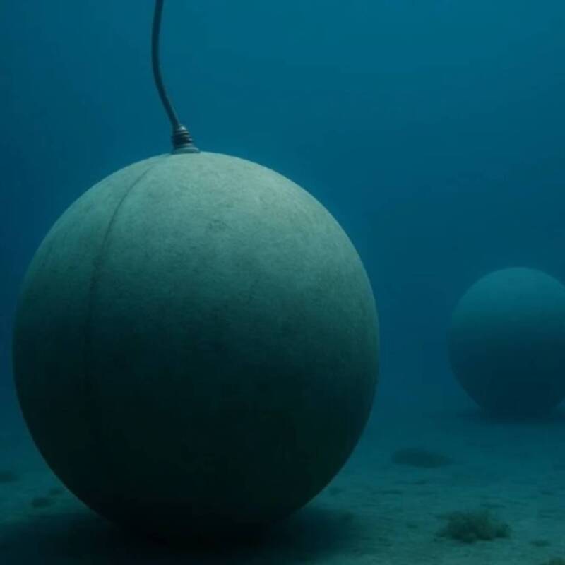Esferas de hormigón sumergidas en el mar podrían generar electricidad limpia y renovable