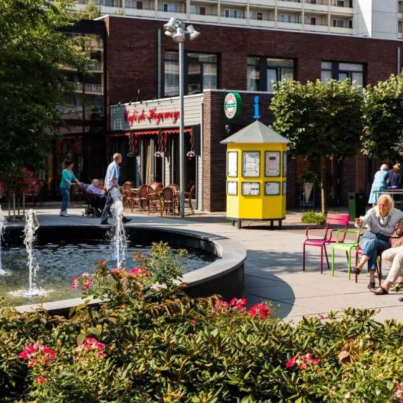 Existe un pueblo ficticio para personas con demencia