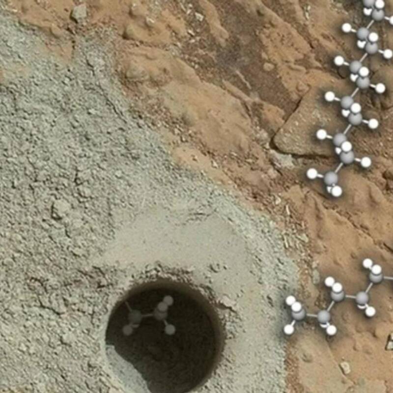 La NASA encontró moléculas orgánicas de cadena larga en Marte