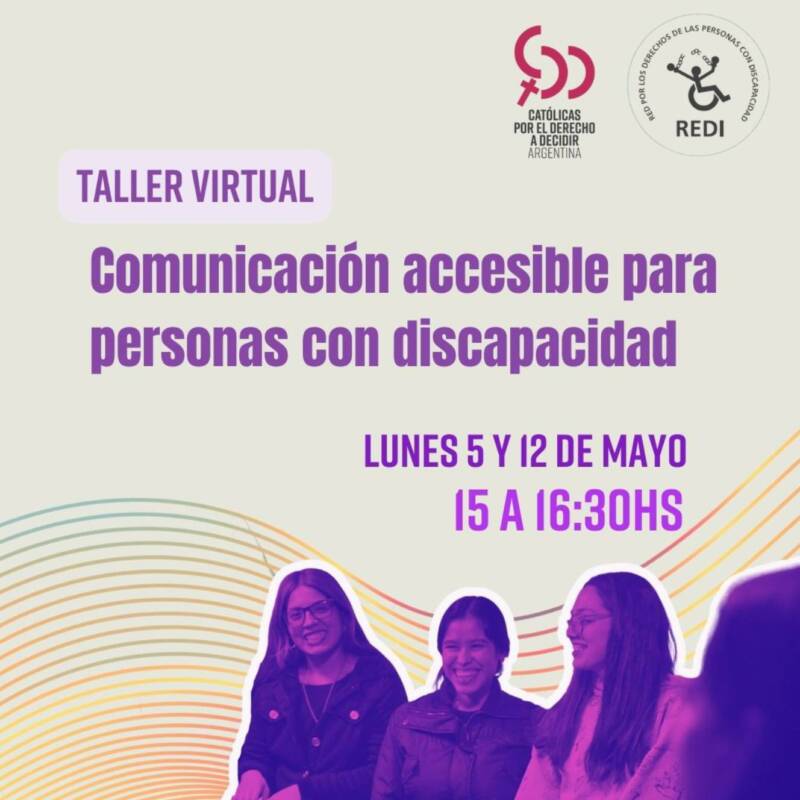 Taller virtual gratuito: Comunicación accesible para personas con discapacidad