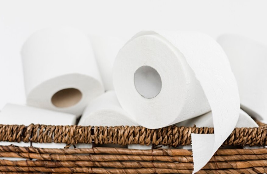 Papel higiénico hecho con pañales