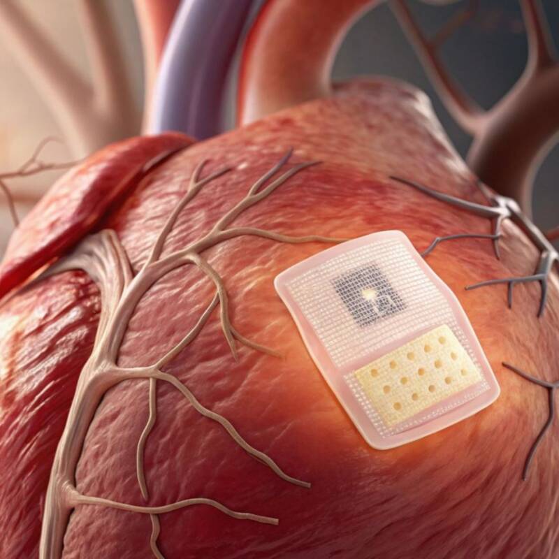 Crean un parche de células madre que podría mejorar la función del corazón