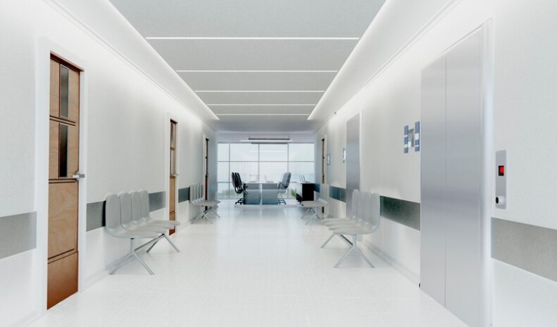 pasillo de una clínica